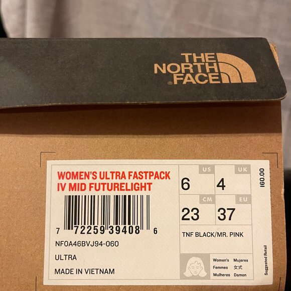 Womens North Face Ultra Fastpack IV Mid Futurelight Hiking Boots - Picture 8 of 8